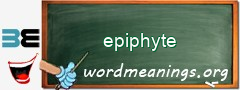 WordMeaning blackboard for epiphyte